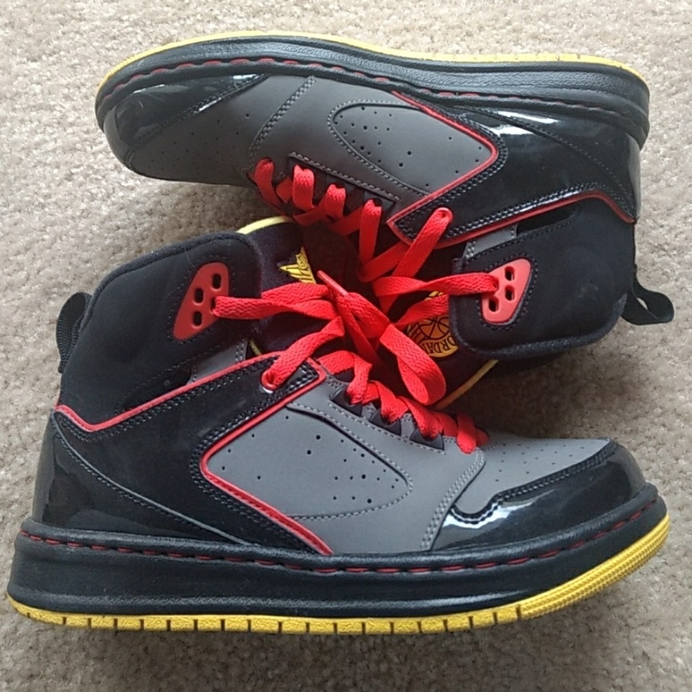 Red and yellow Jordan's